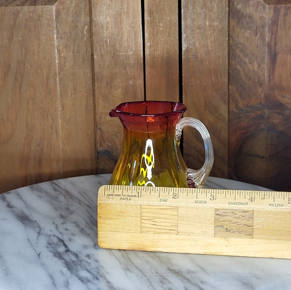 Amberina Glass Pitcher - Picture 9 of 12